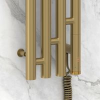 Полотенцесушитель электрический Сунержа Кантата 3.0 1200х159 правый Золотой шёлк арт-32-5847-1216 — фото 2, Электрические полотенцесушители