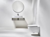 Унитаз SIMAS TREVI подвесной безободковый цвет белый TR18/F85 — фото 4, Подвесные унитазы