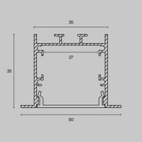 Товар: Профиль Led Strip ALM-5035-S-2M - фото 2 Профиль Led Strip ALM-5035-S-2M — фото 2, Комплектующие для освещения