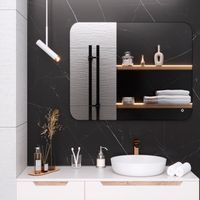 Зеркало с LED-подсветкой MILAN (80*100) /AQUA DE MARCO MIL80/100 — фото 7, Зеркала в ванную комнату