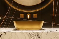 Товар: Раковина накладная ABBER Rechteck золото матовое арт-AC2200MMG - фото 2 Раковина накладная ABBER Rechteck золото матовое арт-AC2200MMG — фото 2, Раковины накладные