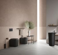 7830B483-0075 Plural Rim-Ex безободковый подвесной унитаз без сиденья черный матовый — фото 1, Подвесные унитазы