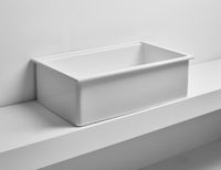 Кухонная мойка SIMAS LAVABI накладная или встраиваемая сверху без отверстий цвет белый Q600 — фото 2, Кухонные мойки