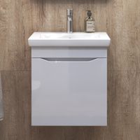 Тумба под раковину VIGO Grani 50 подвесная белый (028 белый) — фото 2, Тумбы под раковину