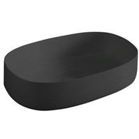 Раковина Artceram Cognac Quadro накладная без отверстий цвет Nero Roma арт-COL003 20 00 — фото 1, Раковины накладные