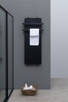 Полотенцесушитель электрический Allen Brau Infinity 120x44 с рейлингом 2.0 и креплением, черный матовый 00325638 — фото 11, Электрические полотенцесушители