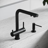 Смеситель для кухни SANCOS Foster с возможностью подключения фильтра для воды, цвет черный матовый, арт. арт-SC4014MB — фото 2, Смесители для кухни