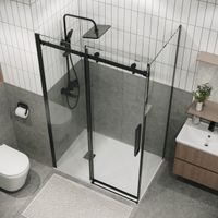 Товар: Душевое ограждение Grossman Classic 100.K33.04.140.21.00-200.K33.04.90.21.00 (140х90х195) раздвижная,черный матовый,стекло прозрачное,2 места 120.K33.04.1490.21.00 - фото 3 Душевое ограждение Grossman Classic 100.K33.04.140.21.00-200.K33.04.90.21.00 (140х90х195) раздвижная,черный матовый,стекло прозрачное,2 места 120.K33.04.1490.21.00 — фото 3, Прямоугольные душевые уголки