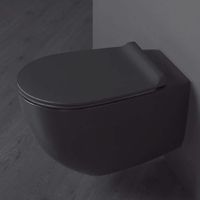 Унитаз SIMAS VIGNONI подвесной безободковый цвет черный матовый арт-VI18/F85.NM — фото 2, Подвесные унитазы