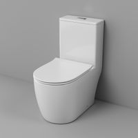 Унитаз напольный Grossman Classic (700х385х745) безободковый,белый,моноблок с тонкой крышкой,микролифт,смыв торнадо,1 место арт-GR-4484SQ — фото 4, Напольные унитазы