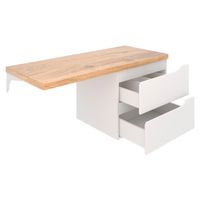 Тумба подвесная NORDIC 60 /левая/ со столешницей из массива 122 см под накладную раковину /AQUA DE MARCO 5060CNOR122/H/L — фото 12, Тумбы под раковину