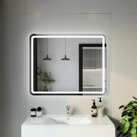 Зеркало Бриклаер Эстель-1 100 с подсветкой LED, на взмах руки арт-4627125414237 — фото 5, Зеркала в ванную комнату