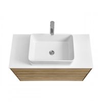 Столешница ЛИБЕРТИ 100. белый глянец 1A281103LY010 — фото 5, Столешницы под раковину