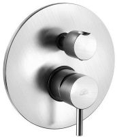 Смеситель для ванны Paffoni Stick (с внутренней частью) сталь арт-SK019ST — фото 2, Смеситель для ванны