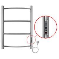 Полотенцесушитель электрический AZARIO VERONA 400/600 4 секции, диммер справа, хром арт-AZ04846 — фото 3, Электрические полотенцесушители