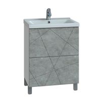 Тумба под раковину VIGO Geometry 60 напольная бетон арт-015 бетон — фото 6, Тумбы под раковину