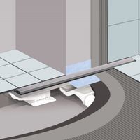 Желоб BERGES водосток напольный С1 Norma 700 нержавеющая сталь, матовый черный, S-сифон D50 боковой арт-095138 — фото 3, Душевые лотки