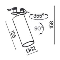 Встраиваемый светильник Technical C053CL-L12W4K-W-B — фото 2, Точечные светильники