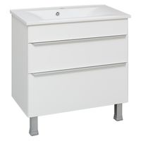 Тумба напольная AXIOMA 80 /2 ящ/ AQUA DE MARCO 2080WGAXI/F — фото 2, Тумбы под раковину