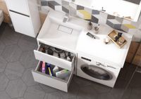 Товар: Раковина ЛОНДРИ 120, левая, белая арт-1A72843KLH01L - фото 9 Раковина ЛОНДРИ 120, левая, белая арт-1A72843KLH01L — фото 9, Раковины встраиваемые сверху