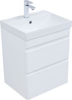 Тумба под раковину Aquanet Слим 50 белый сатин арт-00346046 — фото 7, Тумбы под раковину