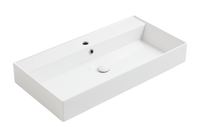 Раковина SIMAS AGILE подвесная или накладная с одним отверстием цвет белый AG91 — фото 1, Раковины накладные