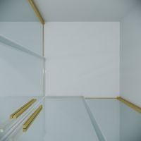 Товар: 1/2 душевого ограждения Grossman Galaxy 1/2.K33.01.12.32.00 (120х195) золото сатин,стекло прозрачное, 1 место - фото 6 1/2 душевого ограждения Grossman Galaxy 1/2.K33.01.12.32.00 (120х195) золото сатин,стекло прозрачное, 1 место — фото 6, Раздвижные душевые двери