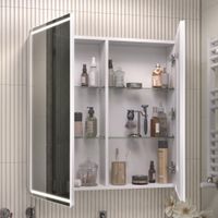 Зеркальный шкаф VIGO Geometry Classic 80 подвесной белый (118) — фото 3, Зеркальные шкафы в ванную