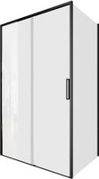 Душевой уголок Aquanet Pleasure Evo 120x100 AE65-120x100-BT профиль черный, прозрачное стекло — фото 1, Душевые уголки