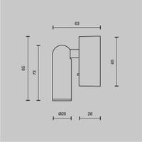 Настенный светильник (бра) Technical C039WL-L3B3K — фото 9, Бра