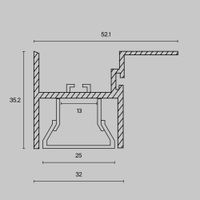 Профиль Led Strip ALM012S-2M — фото 5, Комплектующие для освещения