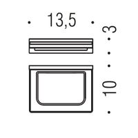 Мыльница COLOMBO DESIGN LOOK настенная цвет золото матовое арт-B1601.OM — фото 2, Мыльницы