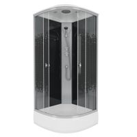 Товар: Душевая кабина Niagara Eco NG-3504-14BLACK (90х90х215) средний поддон(26см),стекло мозаика,4 места - фото 2 Душевая кабина Niagara Eco NG-3504-14BLACK (90х90х215) средний поддон(26см),стекло мозаика,4 места — фото 2, Душевые кабины