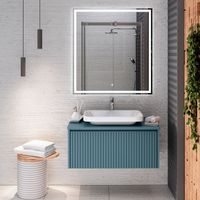 Тумба подвесная MONACO 80 /аквамарин/ AQUA DE MARCO 2080AQMON — фото 10, Тумбы под раковину