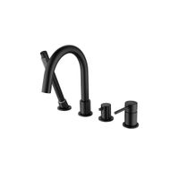 Смеситель на борт ванны на 4 отв. AQUATEK, матовый черный AQ1348MB ЕВРОПА — фото 9, Смесители на борт ванны