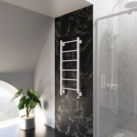 Полотенцесушитель электрический Grota Simple K 430х1000 белый Simple K 430х1000 RAL9016 EL — фото 2, Электрические полотенцесушители