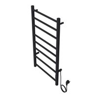 Полотенцесушитель электрический AZARIO PARMA 400/800 8 секций, диммер справа, черный арт-AZ10848B — фото 2, Электрические полотенцесушители