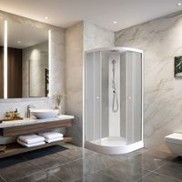 Ограждение VIVA90B N душевое Ceruttispa без поддона (90x90x195) — фото 182, Прямоугольные душевые уголки