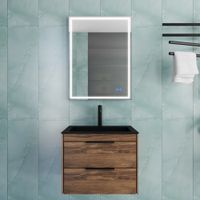 База под раковину Chiara 2D 600 подвесная, 2 выкатных ящика soft-close, C.Oak арт-VMC-2C2600CO — фото 4, Тумбы под раковину