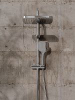 OneLife Душевая система с полимерным смесителем для ванны, хром арт-P07-844cr — фото 10, Душевые стойки