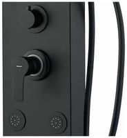 Душевая панель Galaxy Black с гидромассажем и изливом AP40-05 — фото 4, Душевые панели