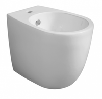 Биде SIMAS VIGNONI Напольное приставное с одним отверстием цвет белый VI24 — фото 1, Биде напольные