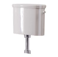 Бачок Scarabeo Castellana на средней трубе с механизмом смыва цвет белый фурнитура хром арт-5365CR — фото 1, Комплектующие для туалета