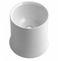 Раковина SIMAS SHARP накладная без отверстий цвет белый SH10 — фото 1, Раковины накладные