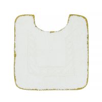 Товар: COMPLEMENTI Коврик д/WC 60х60 см., белый, узор 2, тесьма золото 29609 - фото 1 COMPLEMENTI Коврик д/WC 60х60 см., белый, узор 2, тесьма золото 29609 — фото 1, Коврики для ванной комнаты