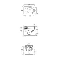 Унитаз SIMAS E-Line подвесной цвет белый EL18/F85 — фото 2, Подвесные унитазы