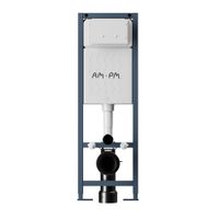 I012711.0351 ErgoFit инсталляция для подвес унитаза с клавишей ErgoFit M пластик, хром глянц — фото 1, Инсталляции для унитазов