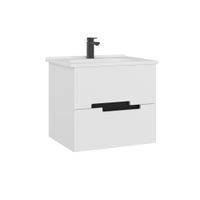 Товар: Тумба с раковиной ORKA Lodi 65 подвесная, белый, черный 5005882 - фото 3 Тумба с раковиной ORKA Lodi 65 подвесная, белый, черный 5005882 — фото 3, Тумбы с раковиной