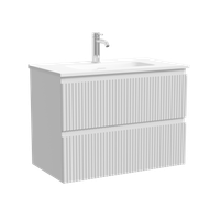 Тумба подвесная SANCOS Snob R 690х390х500, c двумя ящиками оснащенными доводчиками, Bianco, арт. арт-SNR70/39W — фото 3, Тумбы под раковину