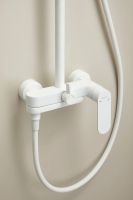 Душевая стойка с тропическим душем BELZ, белая, арт-B24713-8 — фото 3, Душевые стойки